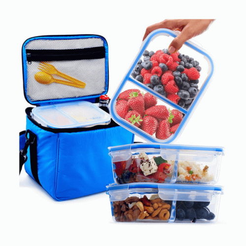 Buy Wholesale China Meal Prep Bamboo Lid Compartment Glass Food Storage  Container Glass Lunch Box & Food Storage Container Glass at USD 0.8